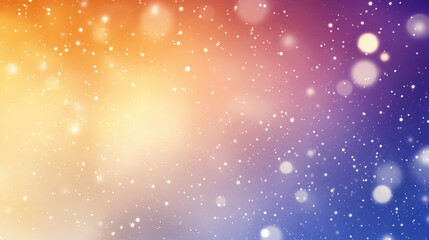 Abstract bokeh background with warm orange and cool blue tones