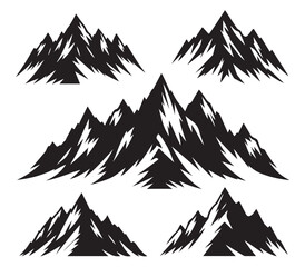 mountain landscape vector illustration