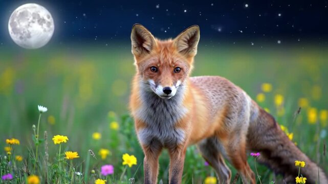 fox in the field