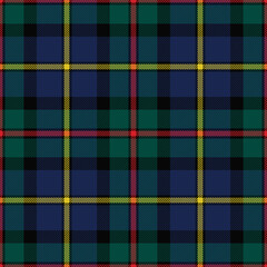 MacLeod of Harris tartan plaid. Scottish pattern fabric swatch close-up. 