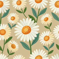 seamless background with flowers