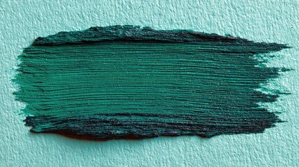 Teal paint stroke on light teal background