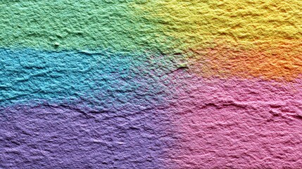 Vibrant, textured rainbow paper