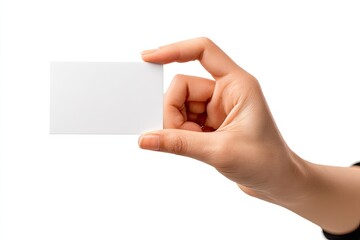 Obraz premium Hand holding blank business card