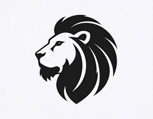 Lion head profile graphic