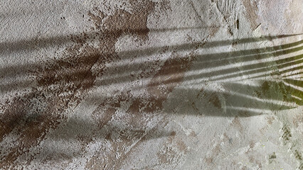 close-up rough weathered texture old cement wall with peeling, cracked white paint. Wall surface...