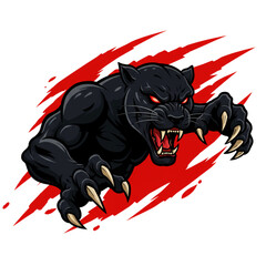 Stealthy Black Panther on the Hunt
