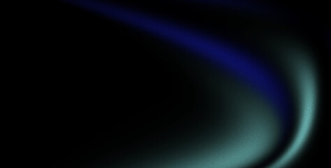 Abstract blue and black gradient background with grainy texture, soft glowing noise and smooth blur effect