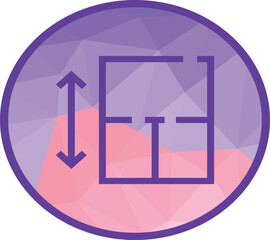 Swimming pool icon in modern geometric style. Ideal for summer, vacation, resort, recreation, spa, wellness, water activities, and architectural design projects