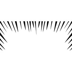 Dynamic black and white abstract graphic with radiating speed lines, perfect for conveying motion, impact, or burst energy in comic and modern visual designs.