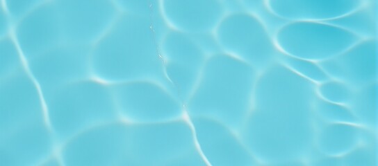 A seaside scene featuring an abstracted ocean and pool with minimalistic detail blue summer pattern