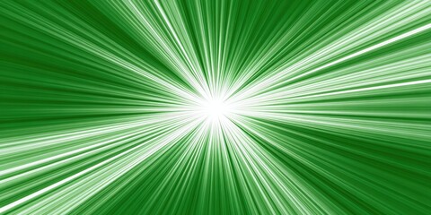 Green radial burst radiating from center
