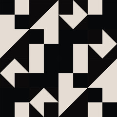 Mid century modern geometric pattern vector. Graphical illustration for a unique textiles and home décor.