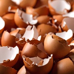 Broken egg shells