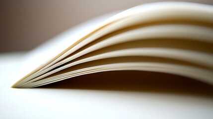 Macro close-up of bill edges under soft lighting emerging from beneath notebook