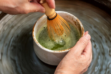 抹茶　茶道　Japanese tea ceremony, matcha 