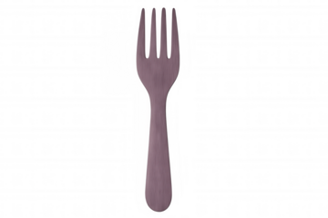 Pink fork isolated on transparent background, perfect for projects related to food, dining, or kitchenware
