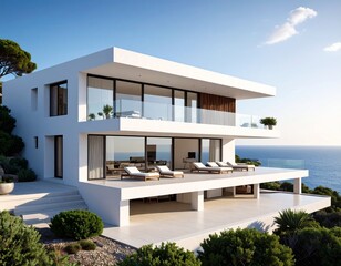Fototapeta premium Mediterranean House by the Sea