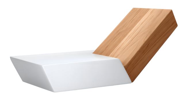 Object with angled base and mismatched height