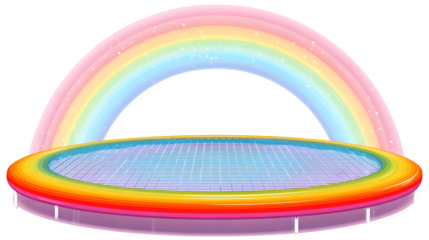 rainbow on a white background