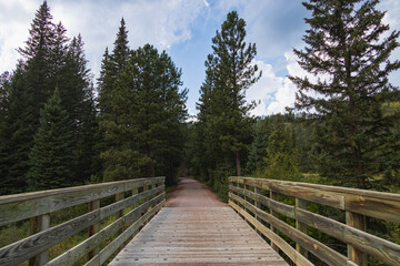 Bridge on the George S. Mickelson trail, South Dakota