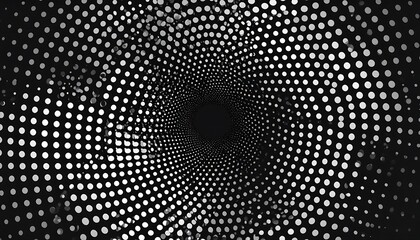 Abstract swirling dots pattern