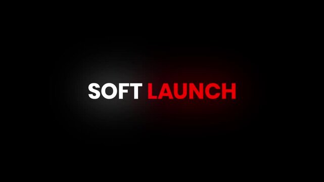 Soft Launch – 4K Particles Text Animation for Product or Service Previews