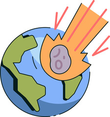 Meteorite Icon Illustrations
