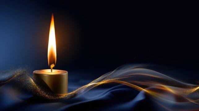 Elegant all saints day typography with golden flame design