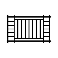 illustration of minimalist fence design
