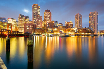 Fototapeta premium Boston, Massachusetts, USA downtown skyline