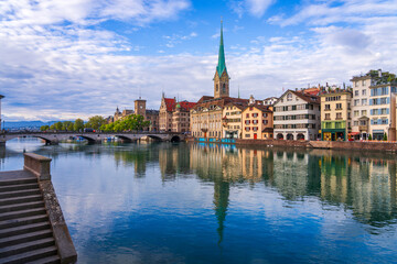 Zurich, Switzerland on the Limmat River
