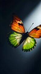 Obraz premium butterfly on a black background