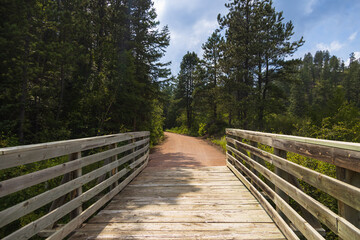 Bridge on the George S. Mickelson trail, South Dakota