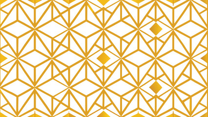 Fototapeta premium Luxurious interconnected geometric pattern with a sophisticated color palette