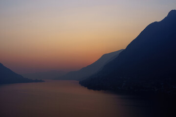 Lake Como after sunset