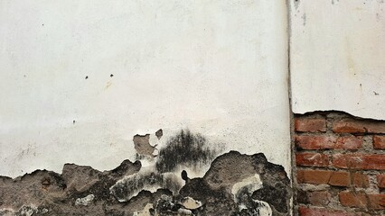 Grunge concrete texture with distressed weathered stone surface, aged wall background with rough...