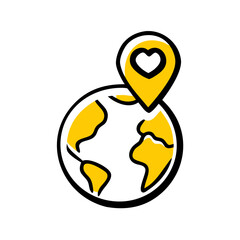 hand holding earth