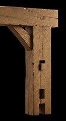 Naklejka premium Oak's Embrace: A Carved Legacy