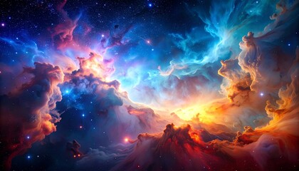 宇宙に輝く壮大な渦巻銀河