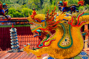 Fototapeta premium Chin Swee Caves Temple is a Taoist temple at Malaysia 