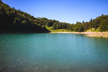 Green Lake on Goderdzi Pass, Adjara, Georgia (Mtsvane Lake)