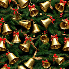 christmas bells isolated  