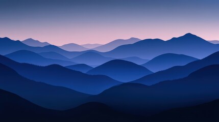 Fototapeta premium midnight gradient background with dark blue velvet fade