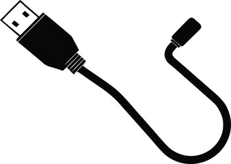  electronic device wire illustration with icon and symbol