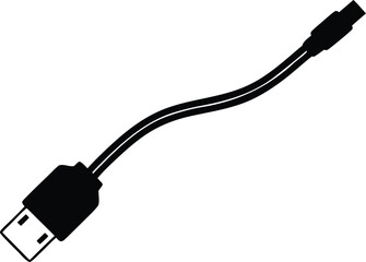  usb cable connector vector illustration isolated icon