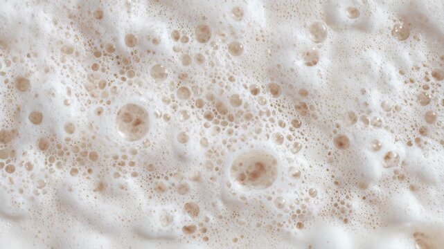 white foam and bubble