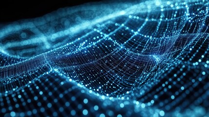 Abstract Blue Network