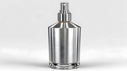Premium metal perfume bottle with contemporary look high resolution photo