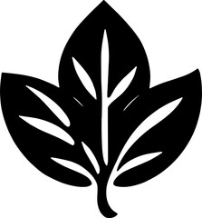 Minimalist small plant or leaf icon
